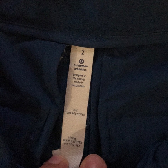 Lululemon Long Story Walking Short Blue Size 2 - Picture 11 of 12